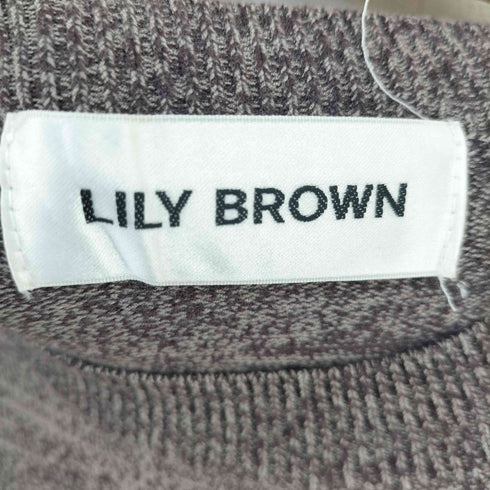リリーブラウン Lily Brown レイヤードニットワンピース レディース ONE SIZE