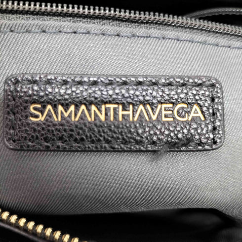 サマンサベガ Samantha Vega ツイードフリルハンドバッグ レディース