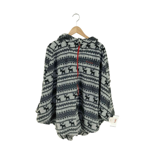 コロンビア Columbia 総柄 フリース ポンチョ レディース import:M