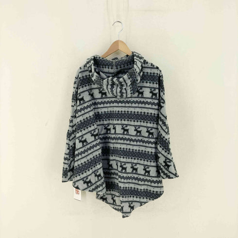 コロンビア Columbia 総柄 フリース ポンチョ レディース import:M