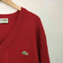 ラコステ LACOSTE 70-80s ワニロゴ刺繍 アクリル ロングスリーブ Vネックニット メンズ JPN:3