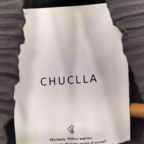 チュクラ chUclla プリーツ タートルネック 長袖カットソー レディース