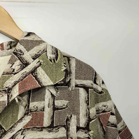 ナイスネス NICENESS 24SS BEAN プリンテッドシルクネルシャツ S/S メンズ JPN:M