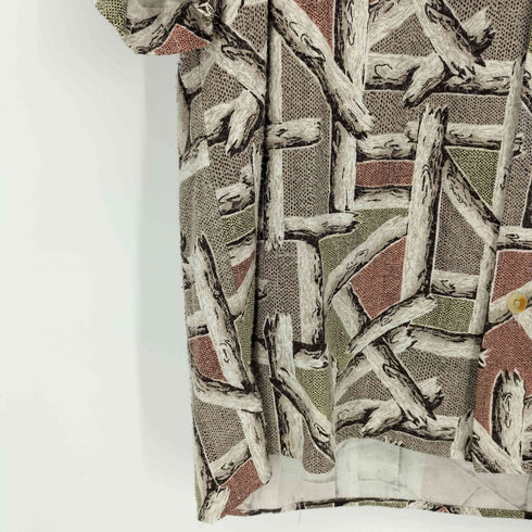 ナイスネス NICENESS 24SS BEAN プリンテッドシルクネルシャツ S/S メンズ JPN:M