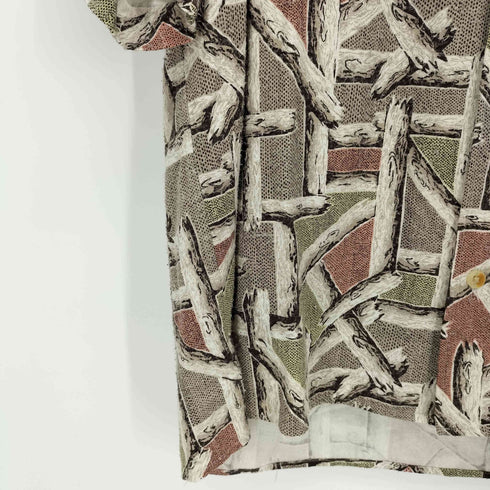 ナイスネス NICENESS 24SS BEAN プリンテッドシルクネルシャツ S/S メンズ JPN:M