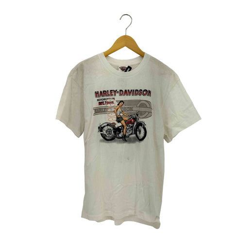 ハーレーダビッドソン HARLEY-DAVIDSON USA製 ピンナップガール プリント 半袖Tシャツ メンズ L