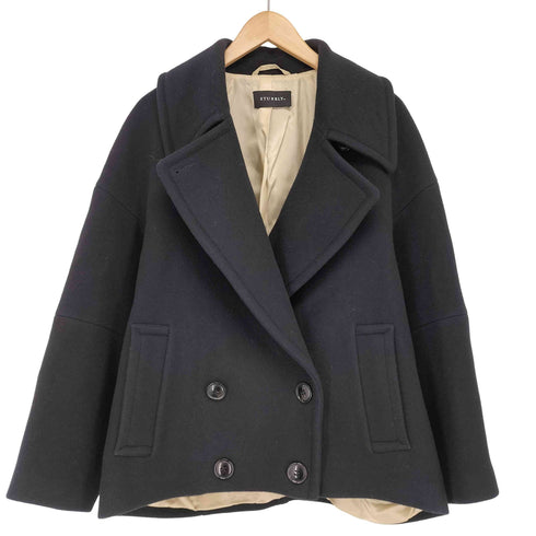 STUMBLY クーンシルエット ウールコート レディース JPN:36