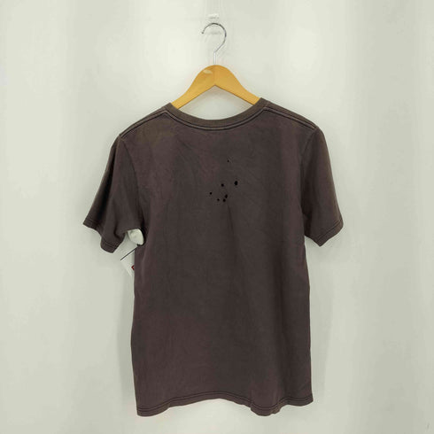 N NUMBER 復刻 穴あき加工 ドクロ プリントクルーネックTシャツ メンズ 3