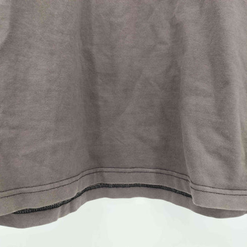N NUMBER 復刻 穴あき加工 ドクロ プリントクルーネックTシャツ メンズ 3