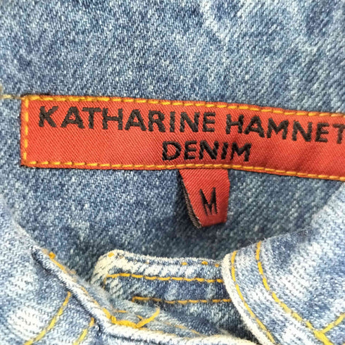 キャサリンハムネットロンドン KATHARINE HAMNETT LONDON エポレット付き クロップドデニムジャケット レディース import:M