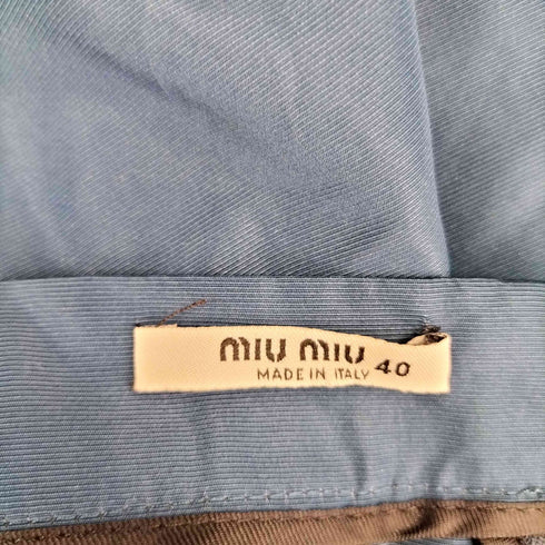 ミュウミュウ miu miu ポリアセテート デザインミニスカート レディース