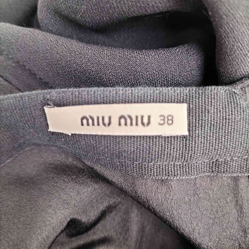 ミュウミュウ miu miu レーヨン混 デザインスカート レディース EUR:38