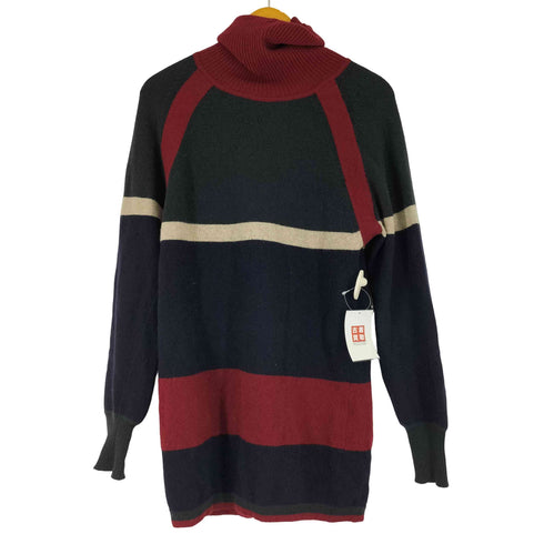 エンポリオアルマーニ EMPORIO ARMANI マルチカラータートルネックニットワンピース レディース US32