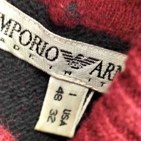 エンポリオアルマーニ EMPORIO ARMANI マルチカラータートルネックニットワンピース レディース US32