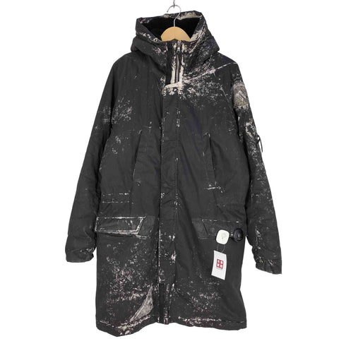 ボリスビジャンサベリ 11 by Boris Bidjan Saberi Snow Bleach スノーブリーチ 背面刺繍 ロングコート メンズ