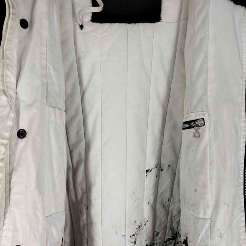 ボリスビジャンサベリ 11 by Boris Bidjan Saberi Snow Bleach スノーブリーチ 背面刺繍 ロングコート メンズ