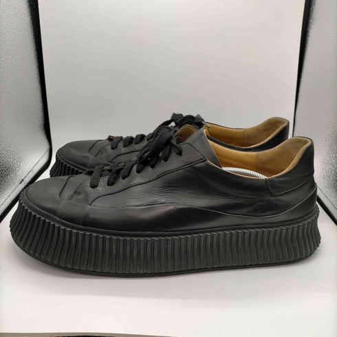 ジルサンダー JIL SANDER 22AW Platform Leather Sneakers MADE IN SPAIN スペイン製 プラットフォーム レザー スニーカー メンズ EUR:44