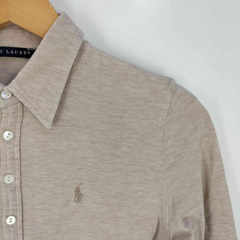 ラルフローレン RALPH LAUREN ポニ 刺繍 長袖ポロシャツ レディース import:L