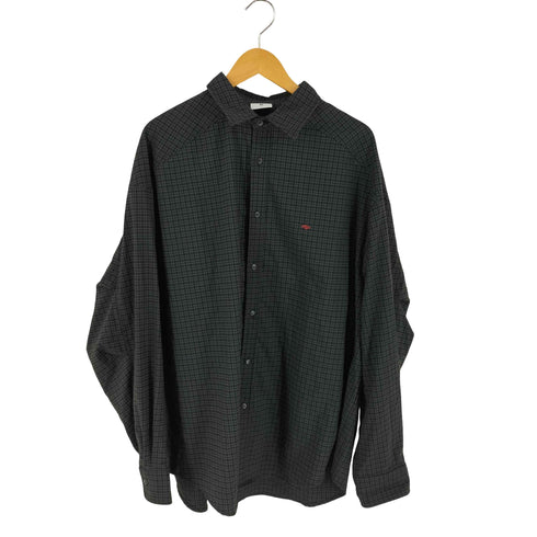 Aurocean 刺繍ロゴ チェックシャツ メンズ 3