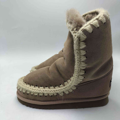 MOU 25AW フラット ショート ブーツ レディース EUR:36