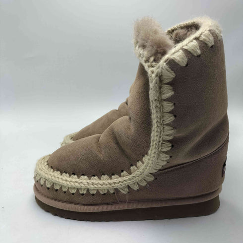 MOU 25AW フラット ショート ブーツ レディース EUR:36