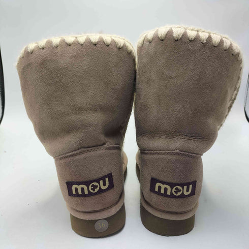 MOU 25AW フラット ショート ブーツ レディース EUR:36