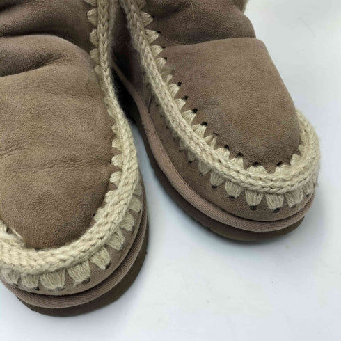 MOU 25AW フラット ショート ブーツ レディース EUR:36