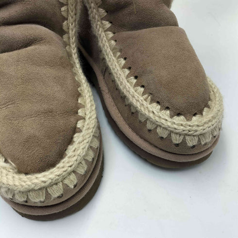 MOU 25AW フラット ショート ブーツ レディース EUR:36