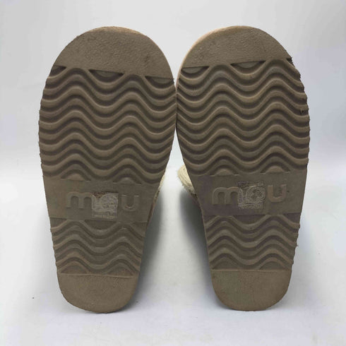 MOU 25AW フラット ショート ブーツ レディース EUR:36