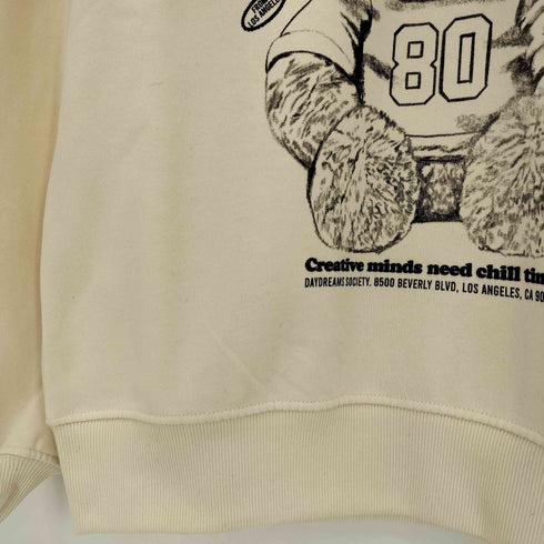 ザラ ZARA BEAR PRINT SWEATSHIRT クマ柄スウェットシャツ エクリュ レディース 13-14