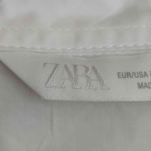 ザラ ZARA ストレッチポプリンシャツ レディース import:M