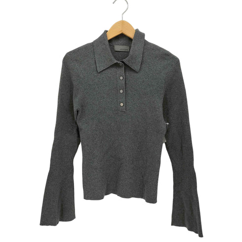 アンクレイヴ uncrave 24AW リブ フレアスリーブ ポロ ニット レディース JPN:2