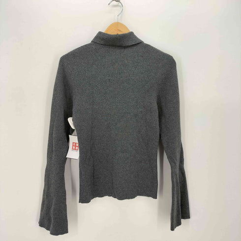 アンクレイヴ uncrave 24AW リブ フレアスリーブ ポロ ニット レディース JPN:2