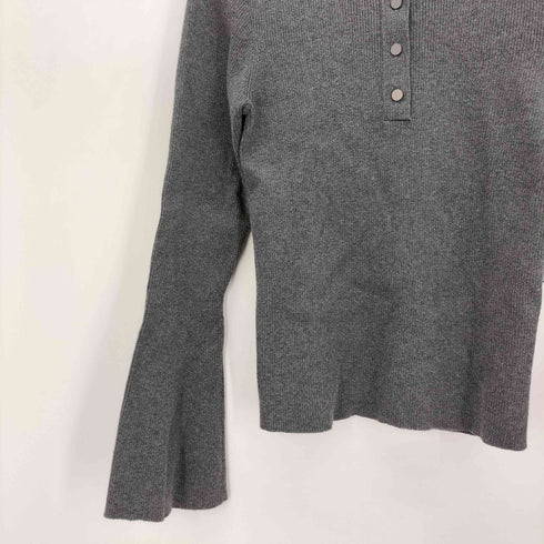 アンクレイヴ uncrave 24AW リブ フレアスリーブ ポロ ニット レディース JPN:2