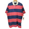 ポロバイラルフローレン Polo by RALPH LAUREN 90s ポニー刺繍 ボーダー S/S ラガーシャツ メンズ import:XL