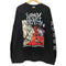 Harmony Corruption グラインドコア バンド アートワーク 両面プリント 袖プリント L/S Tシャツ メンズ import:XL