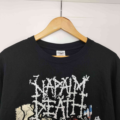 Harmony Corruption グラインドコア バンド アートワーク 両面プリント 袖プリント L/S Tシャツ メンズ import:XL