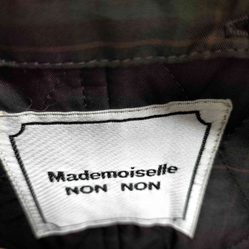 マドモアゼルノンノン mademoiselle NON NON レザーパイピング キルティングジャケット レディース