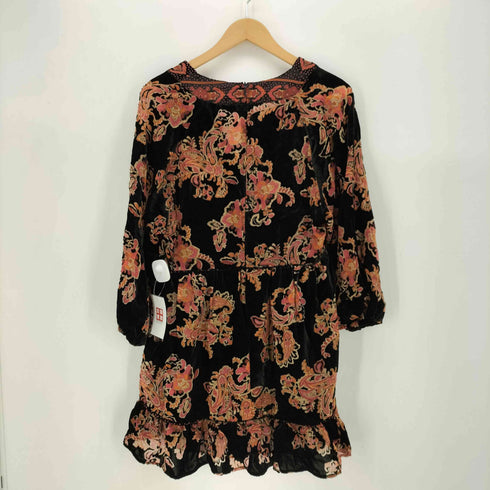 ザラ ZARA ベロア ペイズリー チュニック レディース import:M