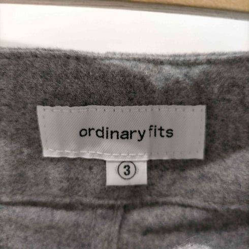 オーディナリーフィッツ Ordinary fits ウール ナイロン 混紡 イージー トラウザー パンツ レディース