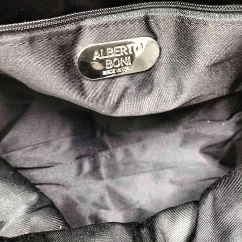 ALBERTO BONI イタリア製 国旗刺繍 キルティング レザー トートバック レディース