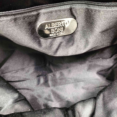 ALBERTO BONI イタリア製 国旗刺繍 キルティング レザー トートバック レディース