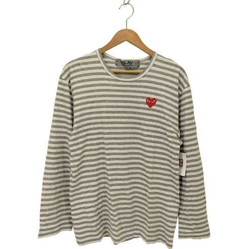 プレイコムデギャルソン PLAY COMME des GARCONS ボーダー柄 クルーネックカットソー メンズ JPN:XL
