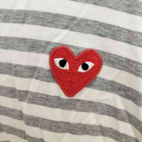 プレイコムデギャルソン PLAY COMME des GARCONS ボーダー柄 クルーネックカットソー メンズ JPN:XL
