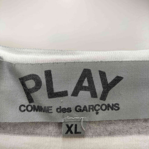 プレイコムデギャルソン PLAY COMME des GARCONS ボーダー柄 クルーネックカットソー メンズ JPN:XL