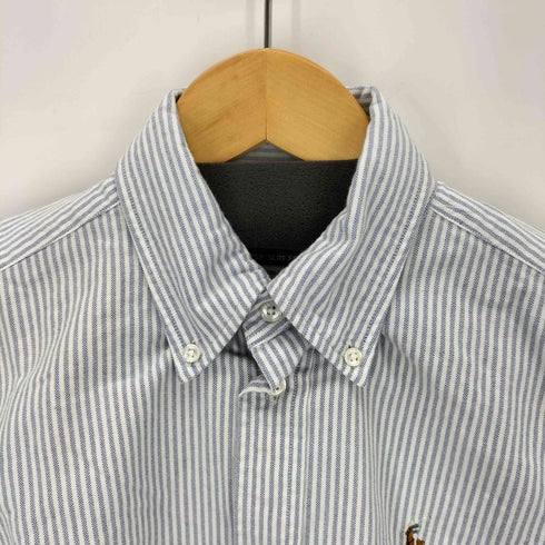 ラルフローレン RALPH LAUREN SUPER SLIM FIT スモールポニー刺繍L/Sボタンダウンストライプシャツ メンズ 6