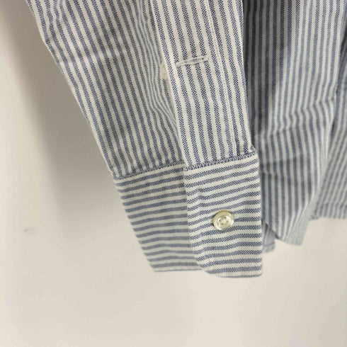 ラルフローレン RALPH LAUREN SUPER SLIM FIT スモールポニー刺繍L/Sボタンダウンストライプシャツ メンズ 6
