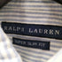 ラルフローレン RALPH LAUREN SUPER SLIM FIT スモールポニー刺繍L/Sボタンダウンストライプシャツ メンズ 6