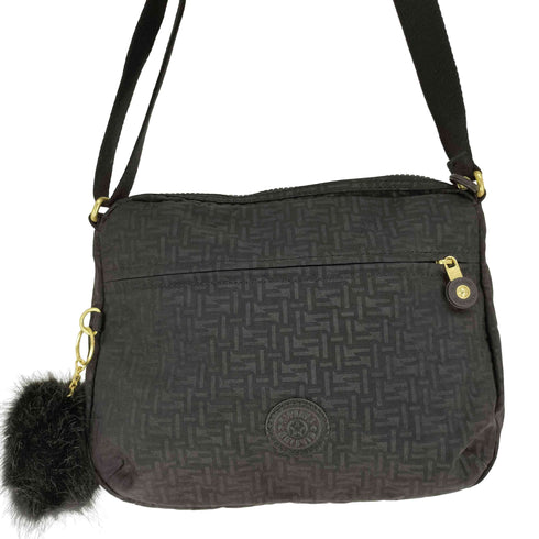 キプリング KIPLING ファーチャーム 総柄 ショルダーバック レディース