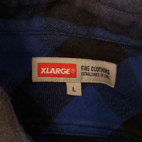 エクストララージ XLARGE チェック柄 ネルシャツ メンズ JPN:L